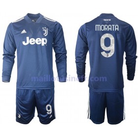 Maillot de Foot Juventus Morata 9 Extérieur 2020-21 Manches Longues - Enfant